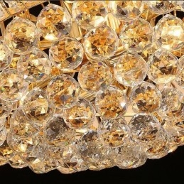 Hedendaagse kristallen Empire kroonluchter goudkleurige hanglamp Lotus