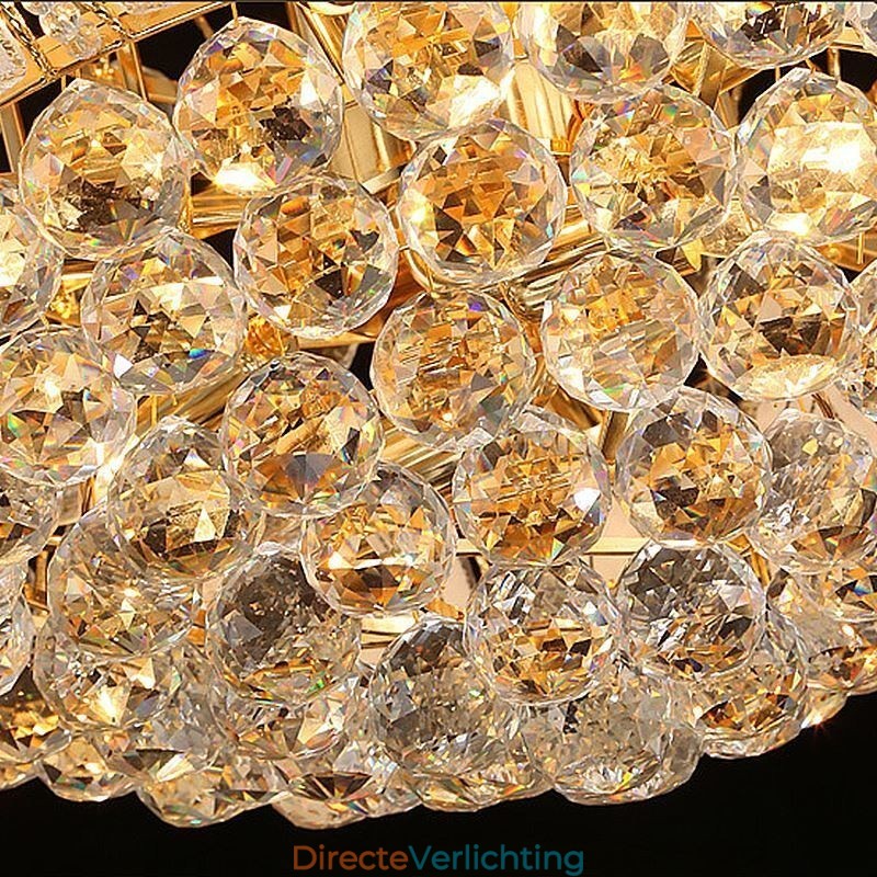 Hedendaagse kristallen Empire kroonluchter goudkleurige hanglamp Lotus
