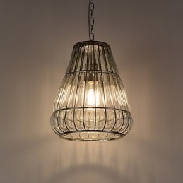 Moderne eigentijdse kroonluchter van chroomglas