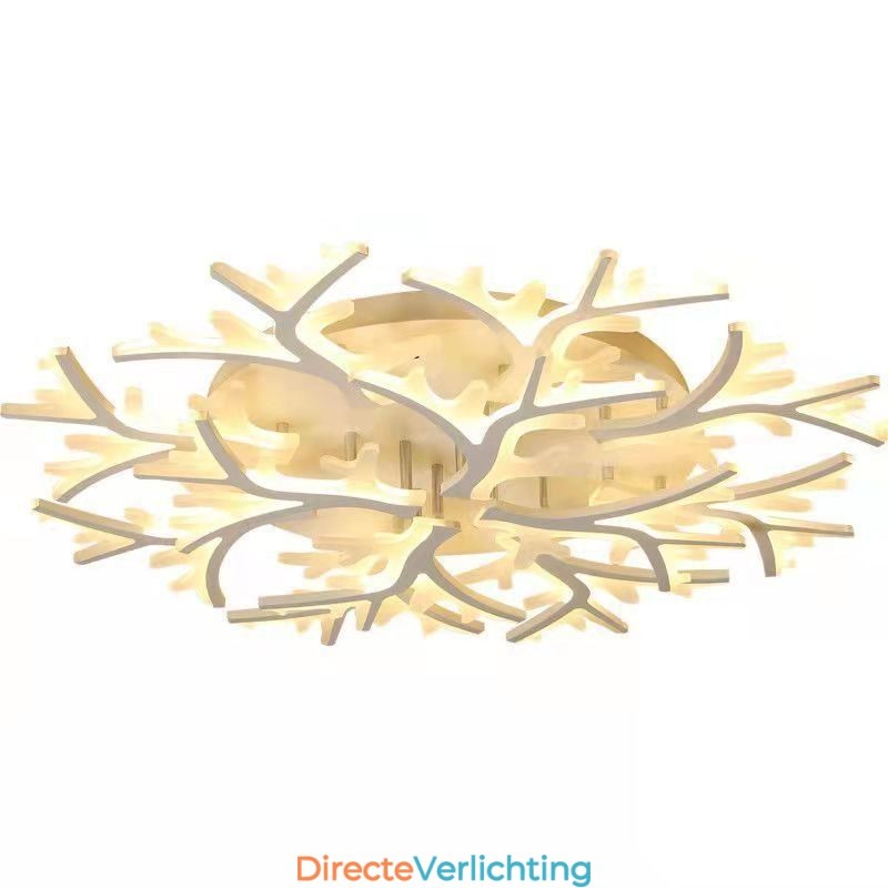 Moderne minimalistische plafondlamp met gewei-inbouw