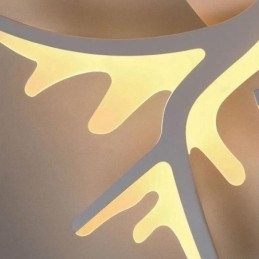 Moderne minimalistische plafondlamp met gewei-inbouw