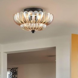 Moderne eenvoudige plafondlamp met lotusvoet