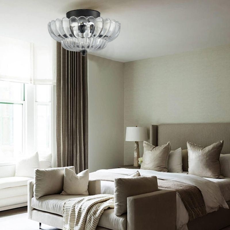 Moderne eenvoudige plafondlamp met lotusvoet