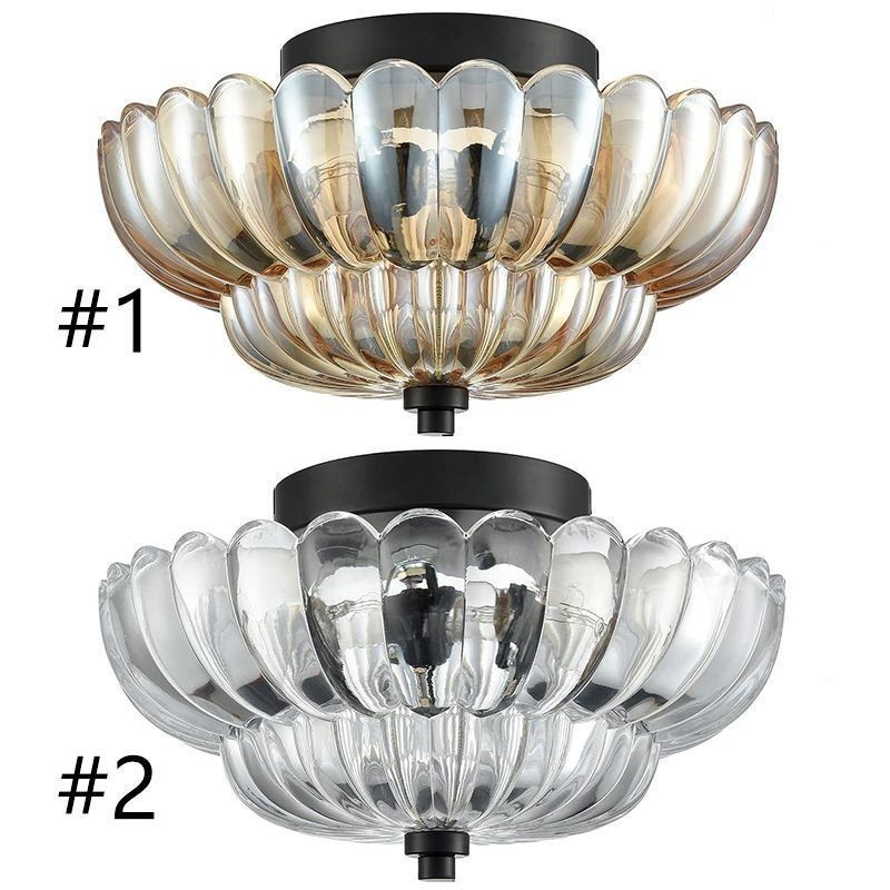 Moderne eenvoudige plafondlamp met lotusvoet