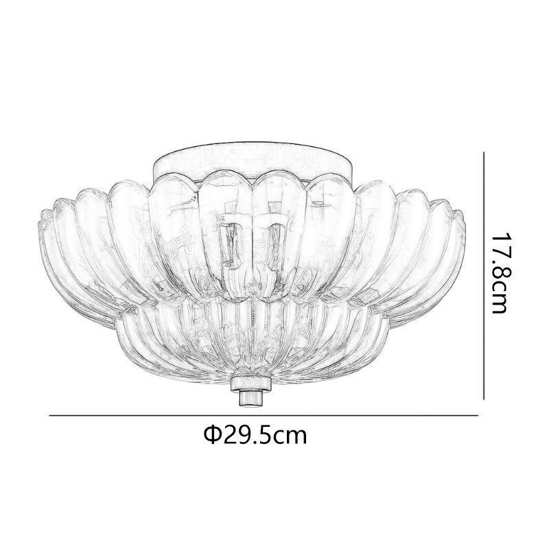 Moderne eenvoudige plafondlamp met lotusvoet