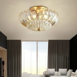 Moderne plafondlamp met Lotus-basis