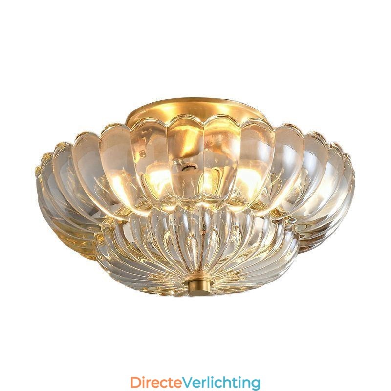 Moderne plafondlamp met Lotus-basis