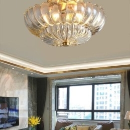Moderne plafondlamp met Lotus-basis