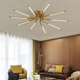 Eenvoudige plafondlamp met vuurwerkmotief