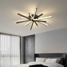 Moderne minimalistische plafondlamp met vuurwerkmotief