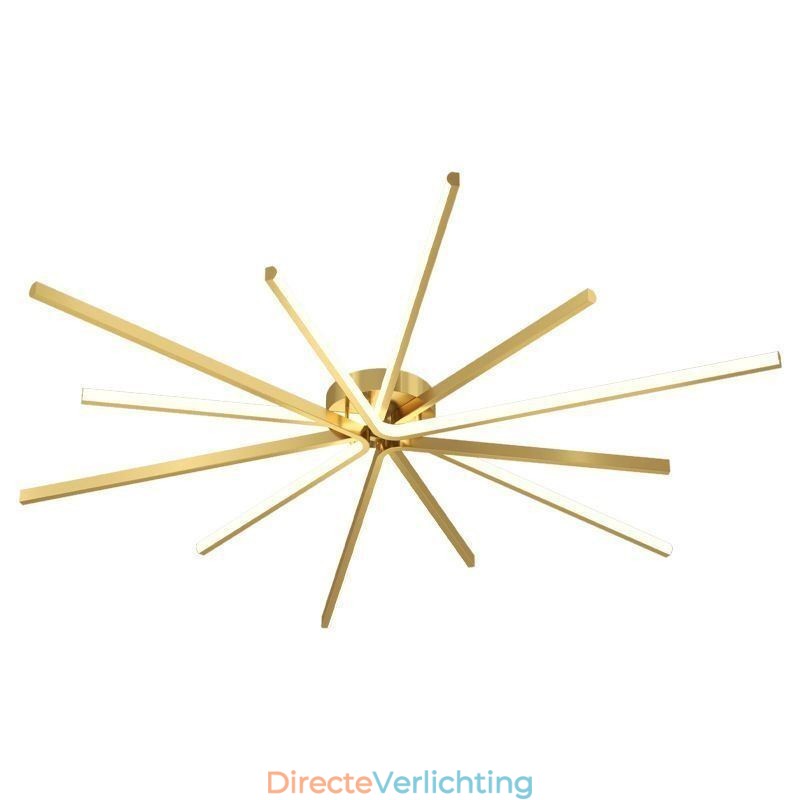 Moderne minimalistische plafondlamp met vuurwerkmotief