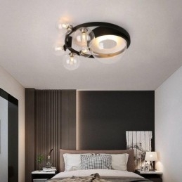 Moderne minimalistische decoratieve plafondlamp van glas