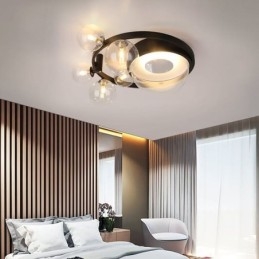 Moderne minimalistische decoratieve plafondlamp van glas