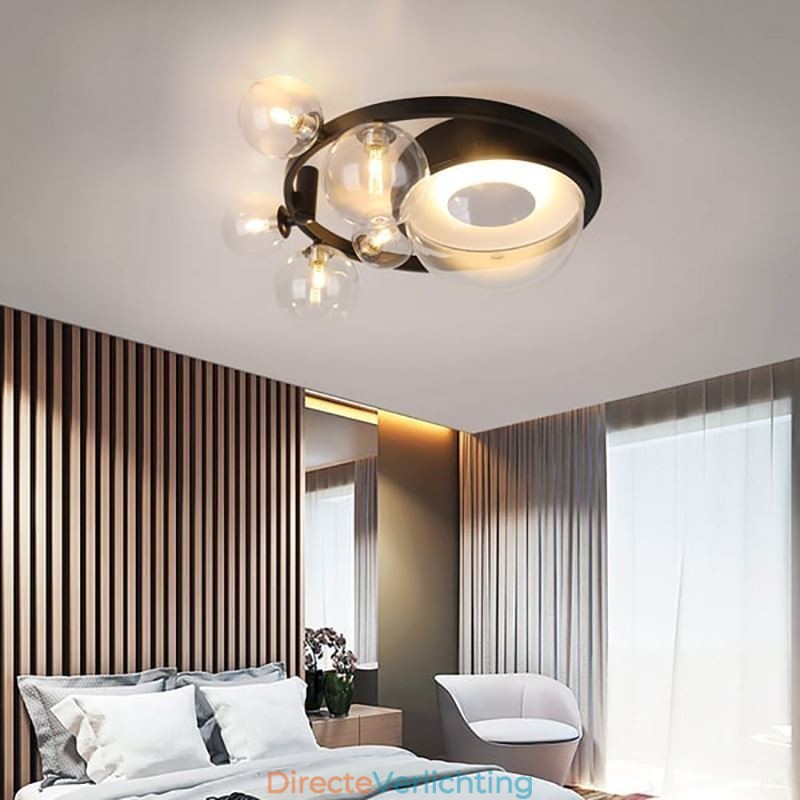 Moderne minimalistische decoratieve plafondlamp van glas