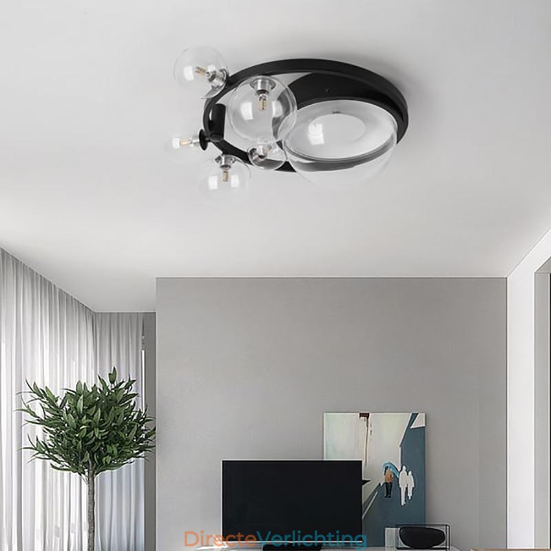 Moderne minimalistische decoratieve plafondlamp van glas