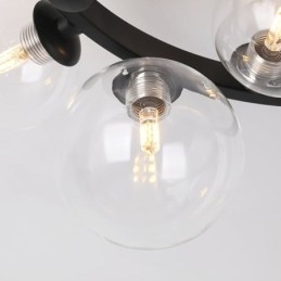 Moderne minimalistische decoratieve plafondlamp van glas