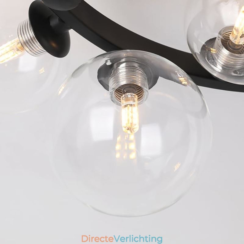 Moderne minimalistische decoratieve plafondlamp van glas