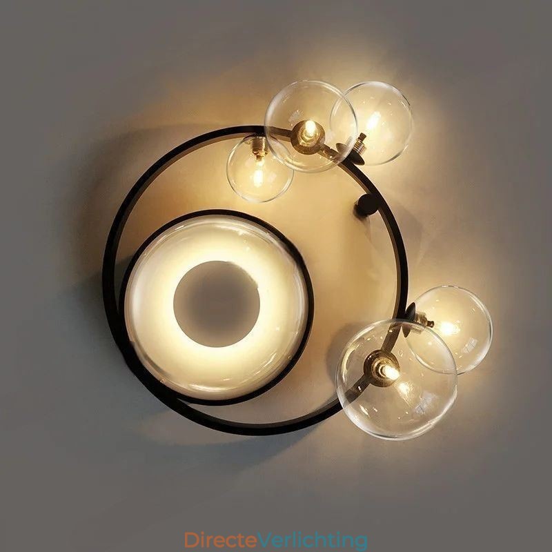 Moderne minimalistische decoratieve plafondlamp van glas