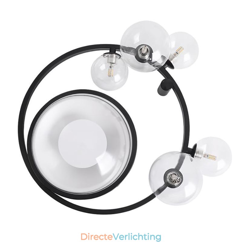 Moderne minimalistische decoratieve plafondlamp van glas