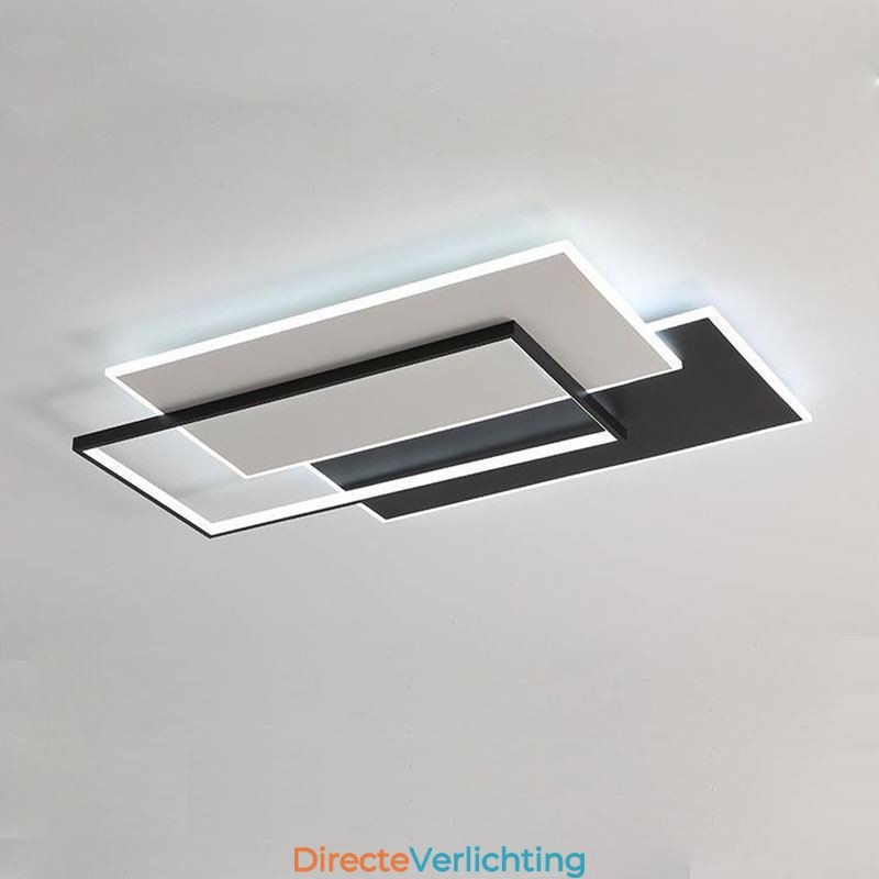 Minimalistische vierkante plafondlamp van acryl
