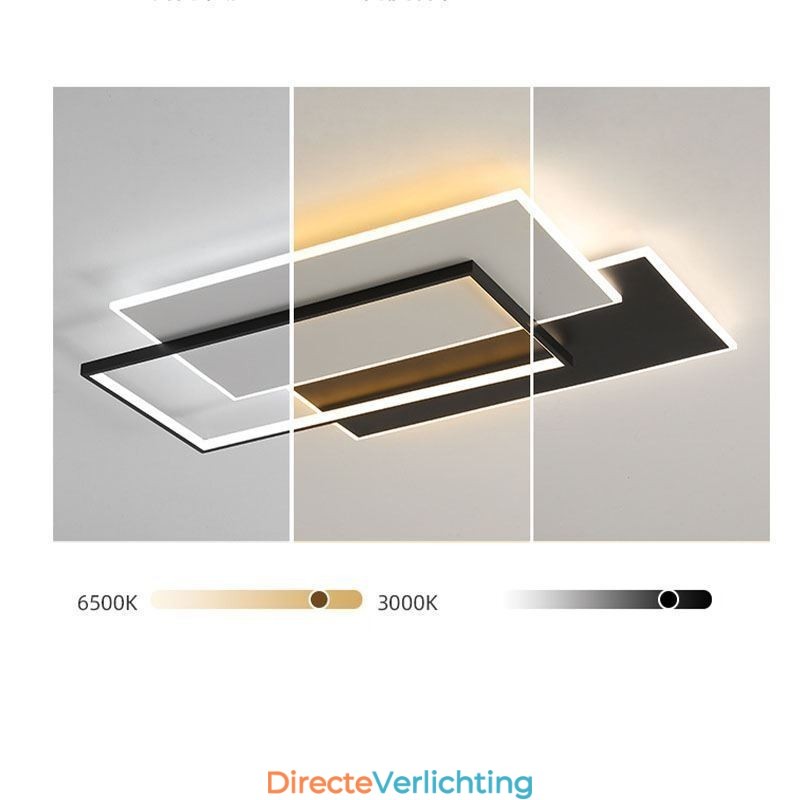 Minimalistische vierkante plafondlamp van acryl