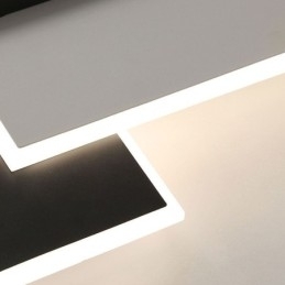 Minimalistische vierkante plafondlamp van acryl