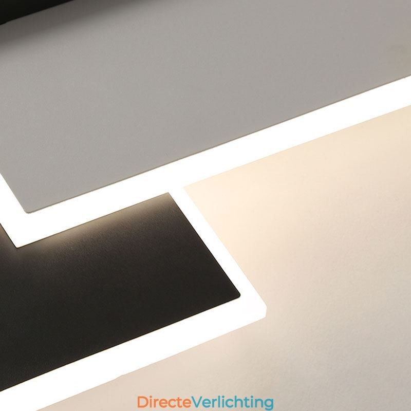 Minimalistische vierkante plafondlamp van acryl