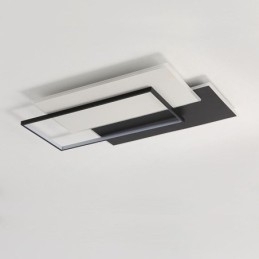 Minimalistische vierkante plafondlamp van acryl