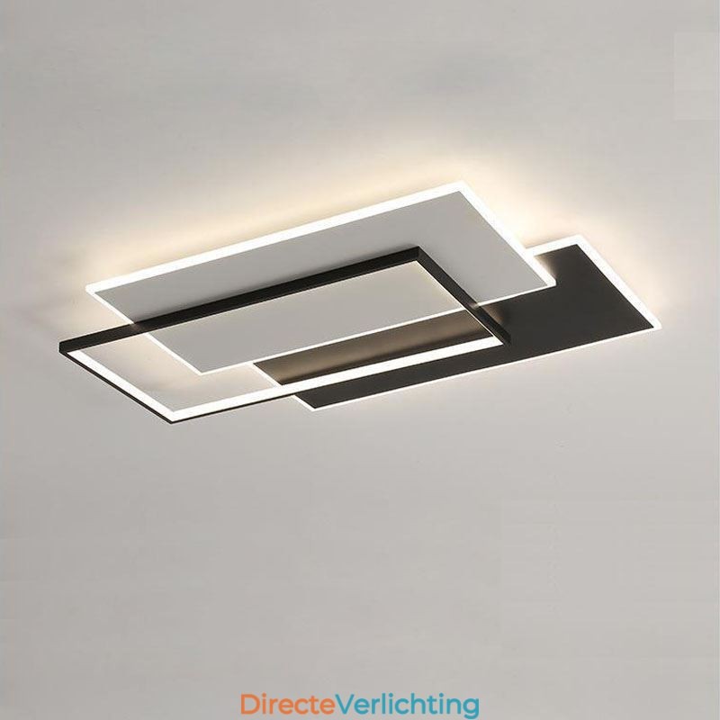 Minimalistische vierkante plafondlamp van acryl