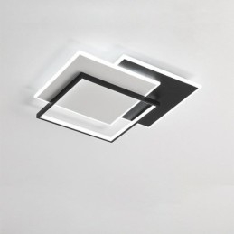 Minimalistische vierkante plafondlamp van acryl, 40 x 50 cm