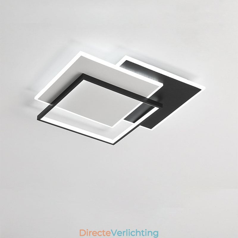 Minimalistische vierkante plafondlamp van acryl, 40 x 50 cm