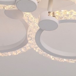 Moderne minimalistische plafondlamp met cirkelvormige acrylbloem