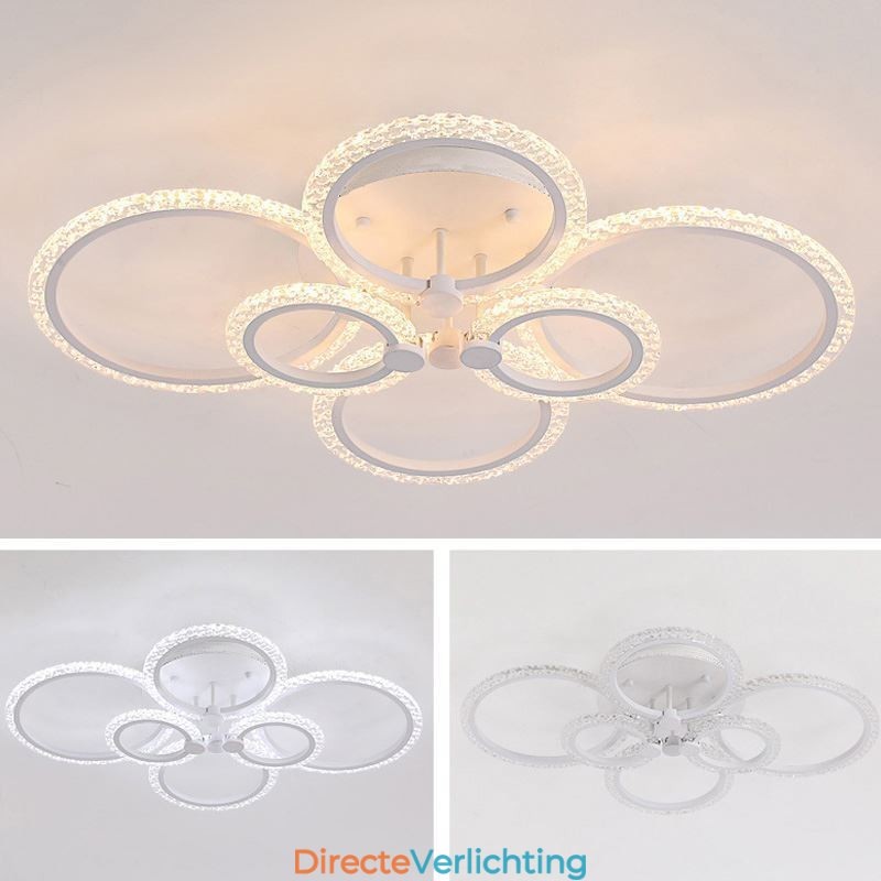 Moderne minimalistische plafondlamp met cirkelvormige acrylbloem