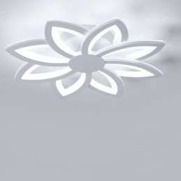 In het oog springende plafondlamp van acryl met bloemen, 55 cm