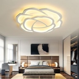 Moderne eenvoudige plafondlamp van acryl in de kleur roze 52 cm