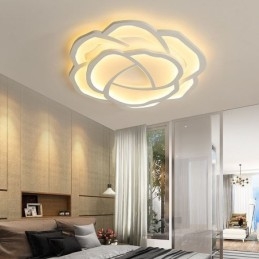 Moderne eenvoudige plafondlamp van acryl in de kleur roze 52 cm
