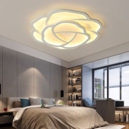 Moderne eenvoudige plafondlamp van acryl in de kleur roze 52 cm