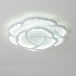 Moderne eenvoudige plafondlamp van acryl in de kleur roze 52 cm