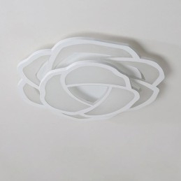 Moderne eenvoudige plafondlamp van acryl in de kleur roze 52 cm