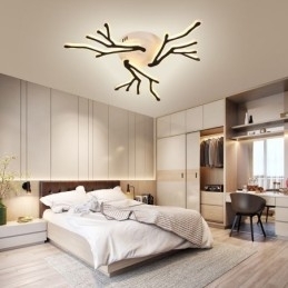 Plafondlamp van acryl met verzonken montage