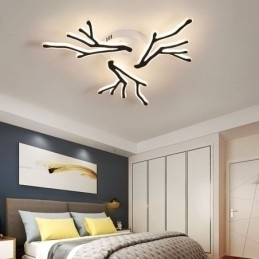 Plafondlamp van acryl met verzonken montage