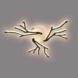 Plafondlamp van acryl met verzonken montage