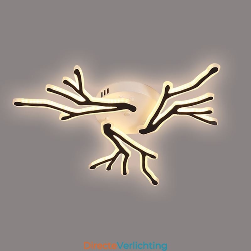 Plafondlamp van acryl met verzonken montage