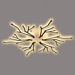 Plafondlamp van acryl met verzonken montage