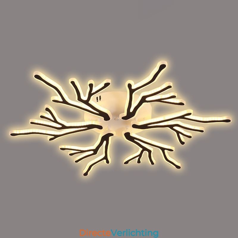 Plafondlamp van acryl met verzonken montage
