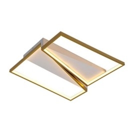 Minimalistische plafondlamp met mozaïek-trapeziummotief