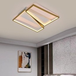Minimalistische plafondlamp met mozaïek-trapeziummotief