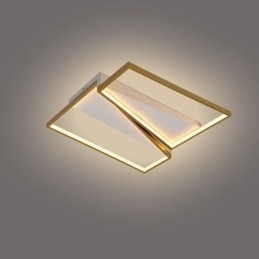 Minimalistische plafondlamp met mozaïek-trapeziummotief