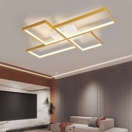 Plafondlamp met mozaïek geometrische vierkante vorm