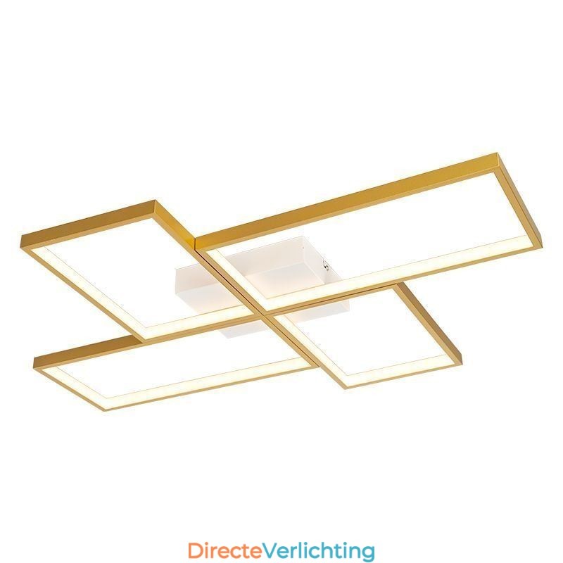 Plafondlamp met mozaïek geometrische vierkante vorm